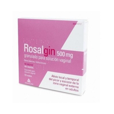ROSALGIN 500 MG GRANULADO SOLUCION VAGINAL 10 SOBRES