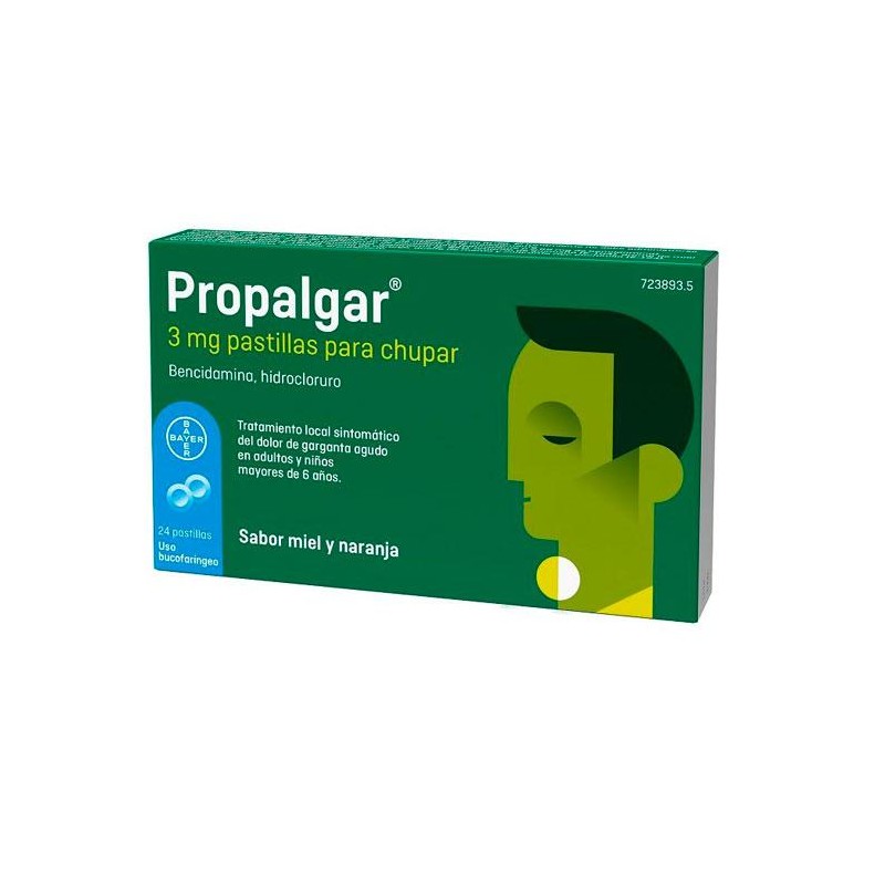 PROPALGAR 3 MG 24 PASTILLAS PARA CHUPAR