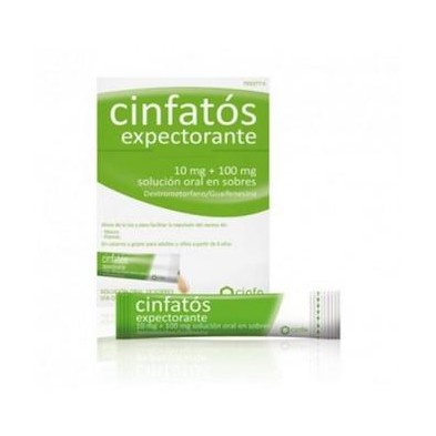 CINFATOS EXPECTORANTE 10/100 MG 18 SOBRES SOLUCION ORAL