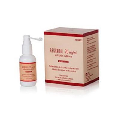 REGAXIDIL 20 MG/ML SOLUCION CUTANEA 4 FRASCOS 60 ML
