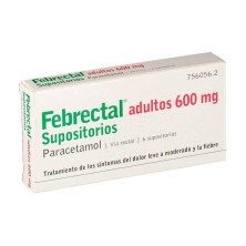 FEBRECTAL ADULTOS 600 MG 6 SUPOSITORIOS