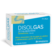DISOLGAS 257.5 MG 30 CAPSULAS BLANDAS