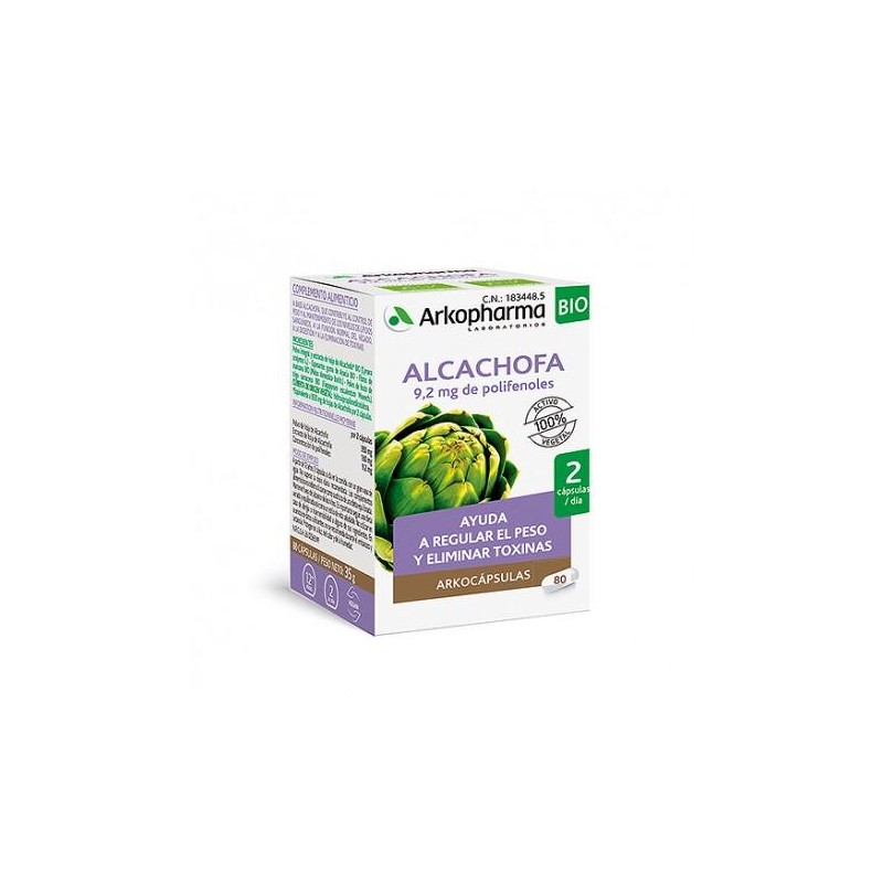 ARKOCAPSULAS ALCACHOFA BIO 80 CAPSULAS