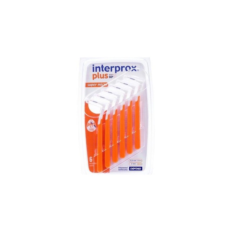 CEPILLO DENTAL INTERPROXIMAL INTERPROX PLUS SUPER MICRO 6 UNIDADES