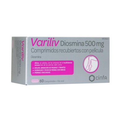 Variliv Diosmina 500 Mg 60 Comp