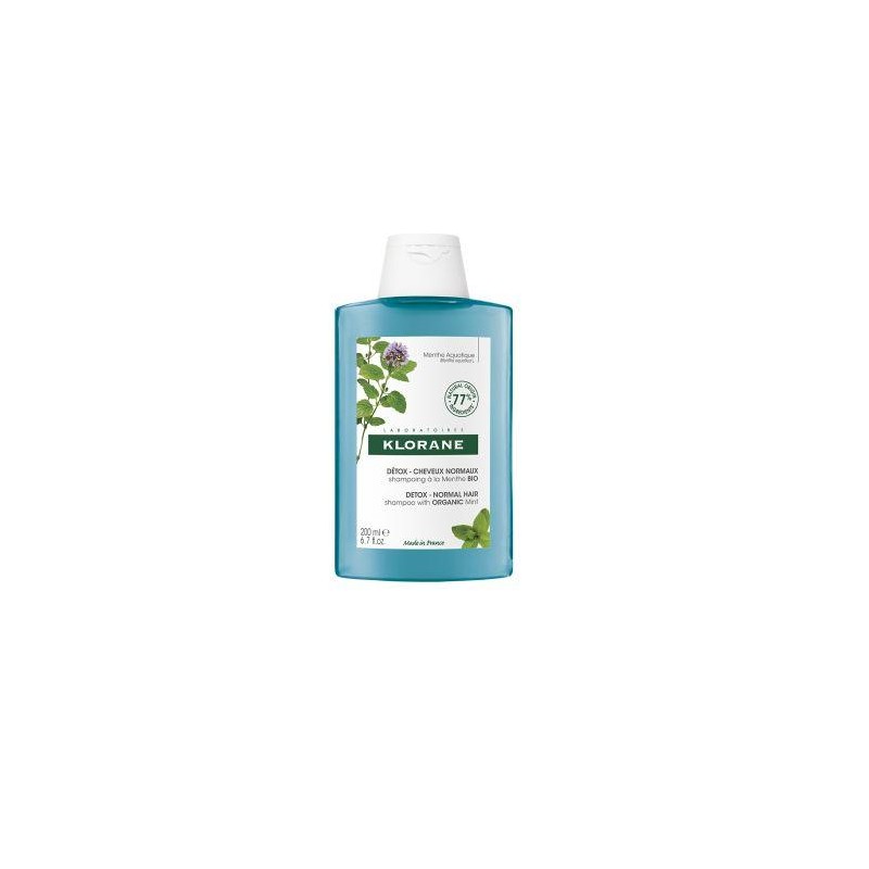 KLORANE CHAMPU DETOX A LA MENTA BIO 200 ML