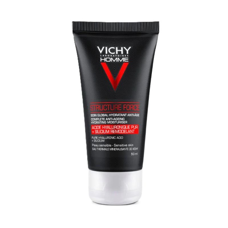 VICHY HOMME STRUCTURE FORCE HIDRATANTE ANTIEDAD CARA Y OJOS 50 ML