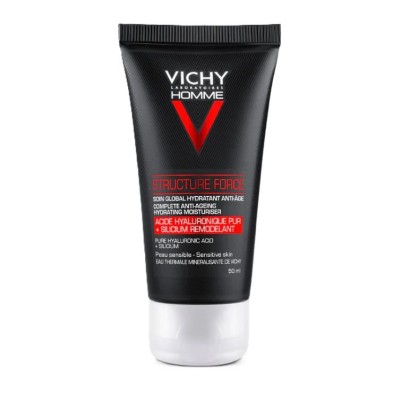 VICHY HOMME STRUCTURE FORCE HIDRATANTE ANTIEDAD CARA Y OJOS 50 ML