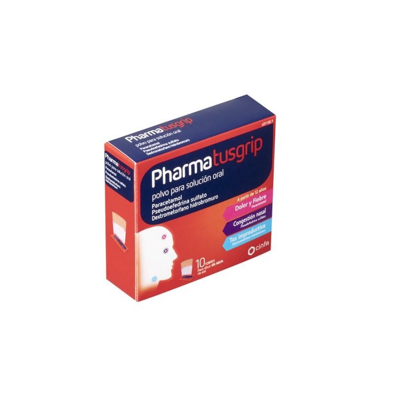 PHARMATUSGRIP 500/30/15 MG 10 SOBRES POLVO SOLUCION ORAL
