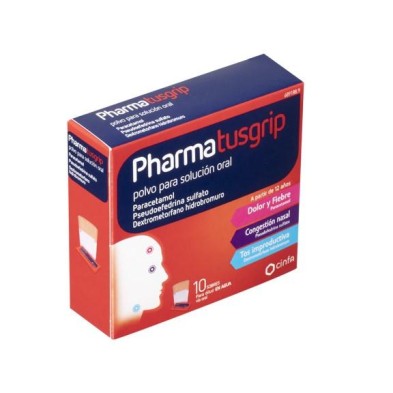 PHARMATUSGRIP 500/30/15 MG 10 SOBRES POLVO SOLUCION ORAL