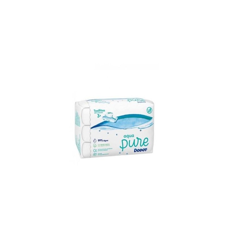 DODOT AQUA PURE TOALLITAS HUMEDAS PARA BEBES 144 U