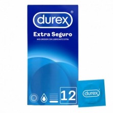 DUREX EXTRA SEGURO PRESERVATIVOS 12 UNIDADES