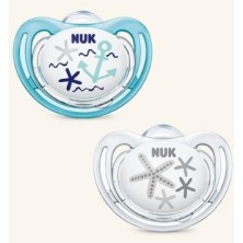 CHUPETE SILICONA NUK FREESTYLE BEACH TIME 6-18 M 2 UNIDADES