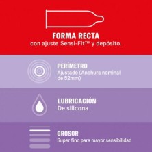 DUREX SENSITIVO CONTACTO TOTAL PRESERVATIVOS 12 UNIDADES