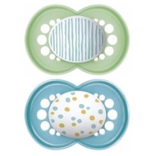 CHUPETE SILICONA MAM ORIGINAL + 6 M PACK DOBLE VERDE