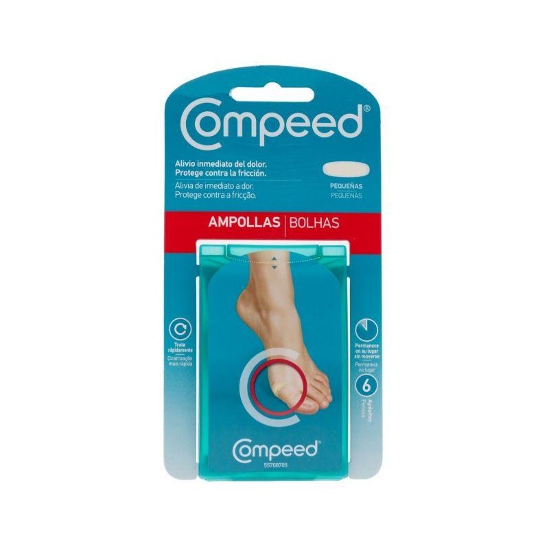 COMPEED AMPOLLAS HIDROCOLOIDE PEQUEÑOS 6 UNIDADES
