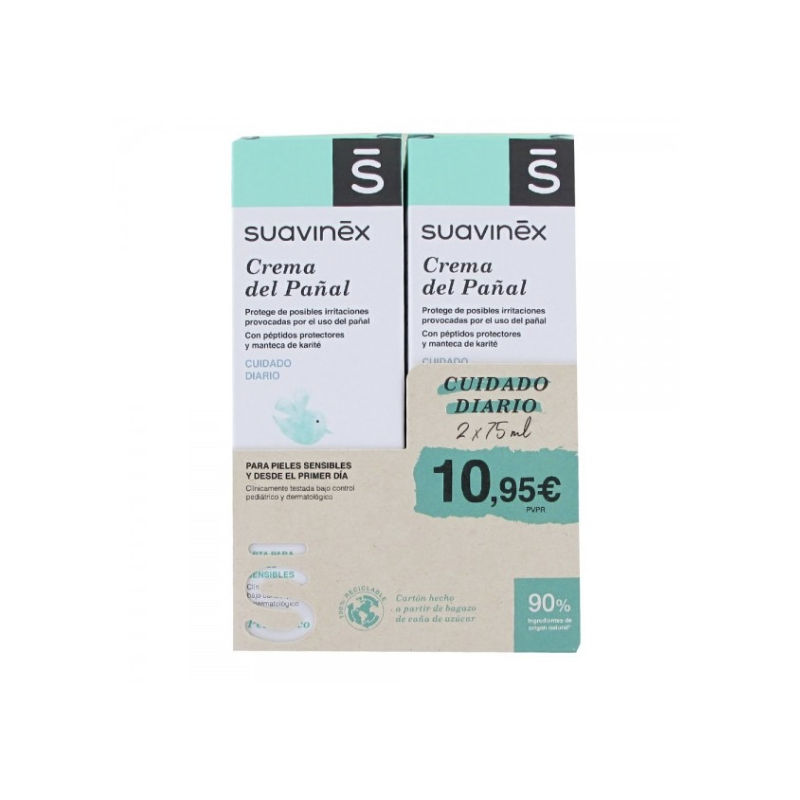 SUAVINEX CREMA PAÑAL DUPLO 75 ML + 75 ML