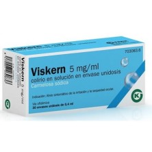 VISKERN 5 MG/ML COLIRIO 30 MONODOSIS SOLUCION 0.4 ML