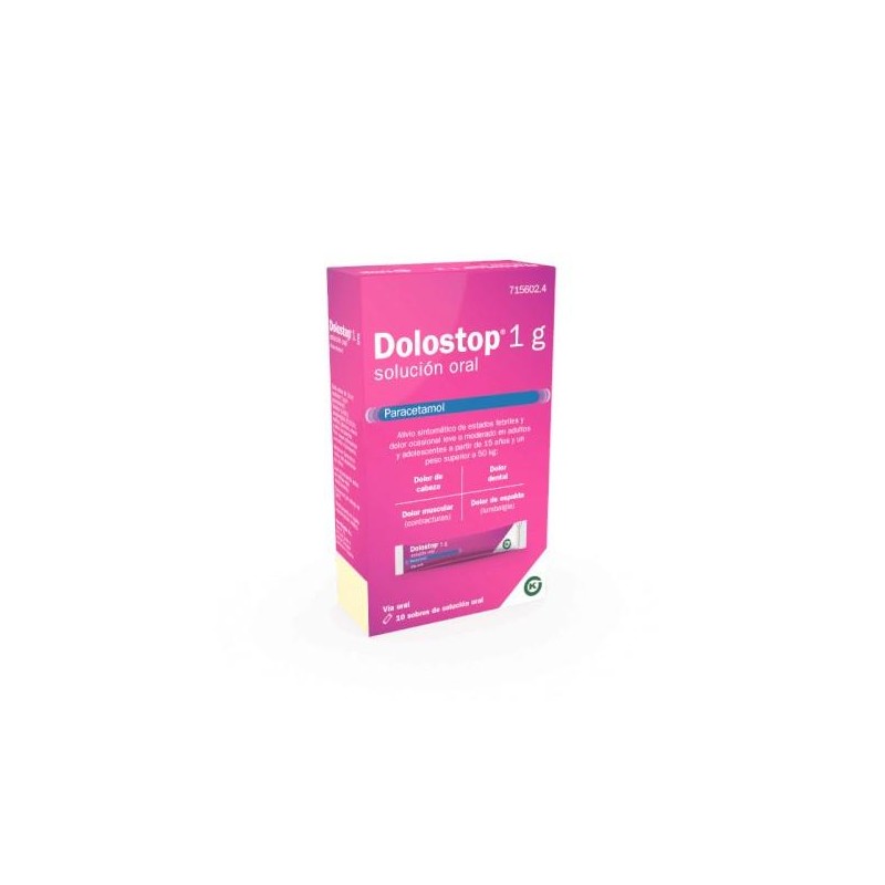 DOLOSTOP 1 G 10 SOBRES SOLUCION ORAL 10 ML