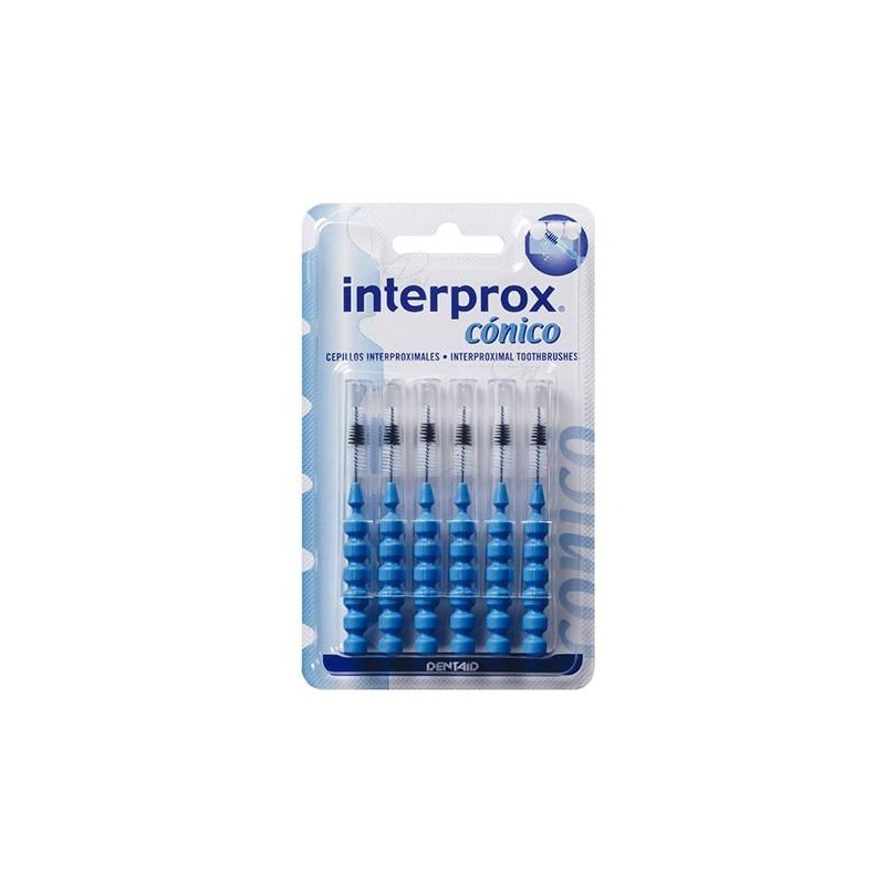 CEPILLO DENTAL INTERPROXIMAL INTERPROX CONICO 6 UNIDADES