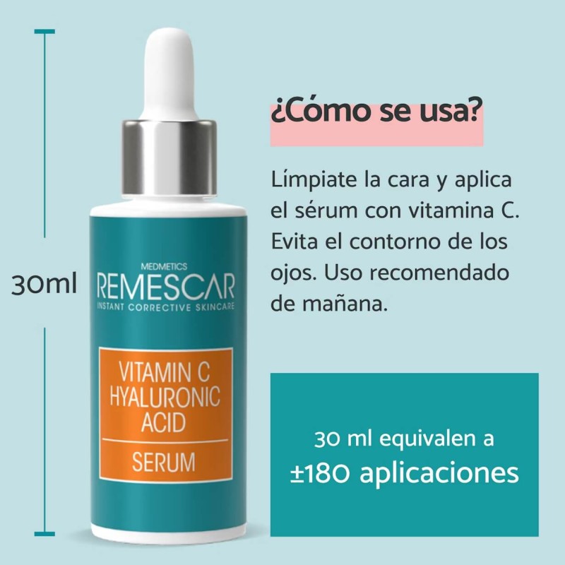 REMESCAR SERUM VITAMINA C ACIDO HIALURONICO 30 ML