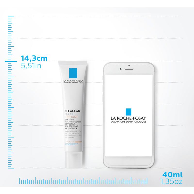 EFFACLAR DUO (+) UNIFIANT TONO CLARO 40 ML