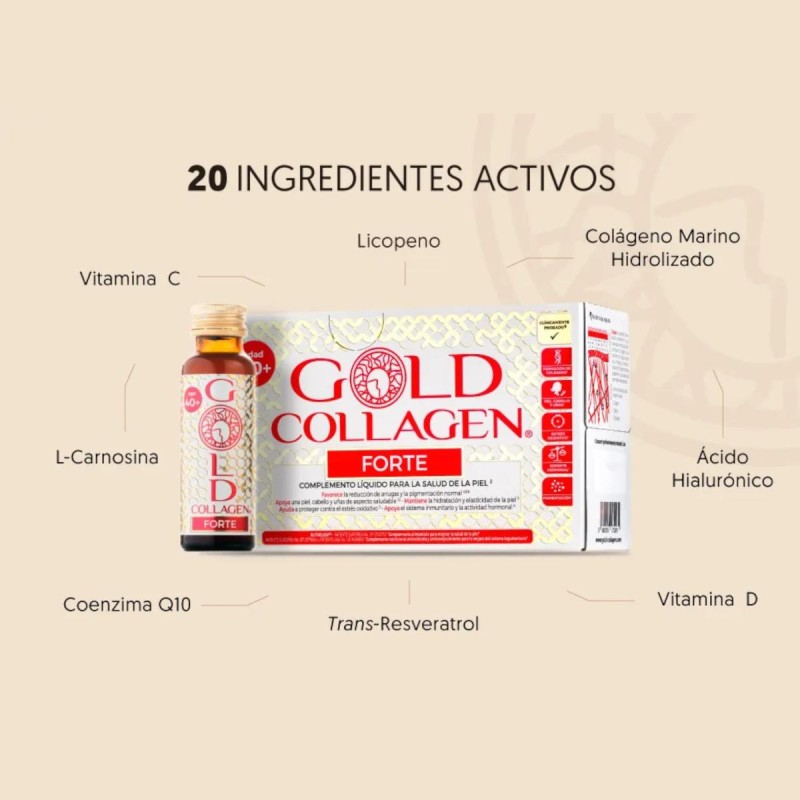 GOLD COLLAGEN FORTE 50 ML 10 FRASCOS MONODOSIS