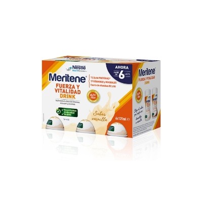 MERITENE FUERZA Y VITALIDAD DRINK PACK VAINILLA 6X 125ML