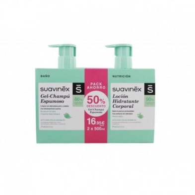 SUAVINEX DUPLO GEL ESPUMOSO + LOCION PACK 500 ML