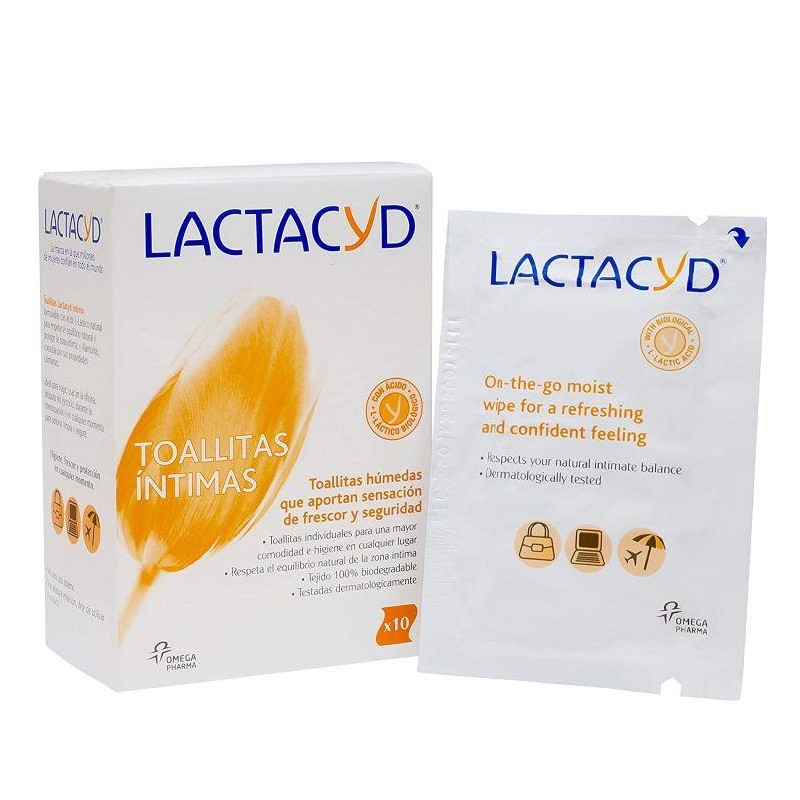LACTACYD INTIMO TOALLITAS 10 TOALLITAS