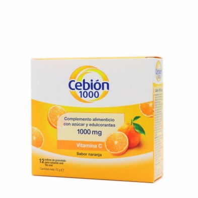 CEBION 1000 GRANULADO SOLUCION ORAL 12 SOBRES