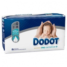 PAÑAL INFANTIL DODOT PRO SENSITIVE T- 0 - KG 38 UNIDADES