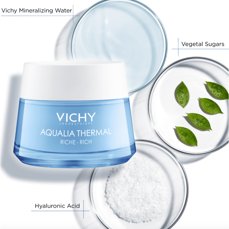 AQUALIA THERMAL CREMA RICA PIEL SENSIBLE HIDRATACION VICHY 50 ML