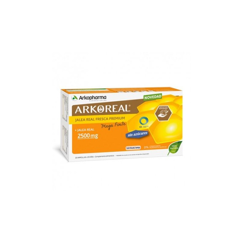 ARKOREAL JALEA REAL MEGA FORTE 2500 MG 20 AMPOLLAS