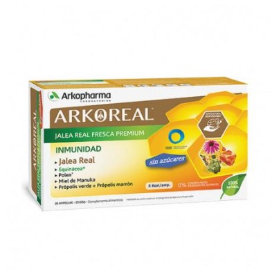 ARKOREAL JALEA REAL INMUNIDAD SIN AZUCAR 20 AMPOLLAS