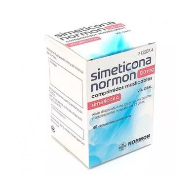 NORAFLAT FORTE 120 MG 40 COMPRIMIDOS MASTICABLES