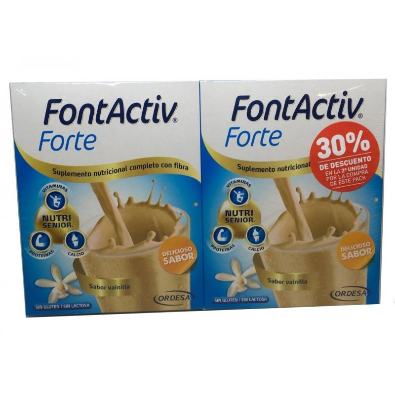 FONTACTIV FORTE PACK DESCUENTO 2 U 30 G 14 SOBRES VAINILLA