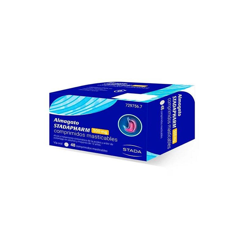 ALMAGATO STADAPHARM 500 MG 48 COMPRIMIDOS MASTICABLES