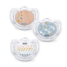 CHUPETE SILICONA COLECCION FREESTYLE COLOUR NUK 0-6MESES 2UDS