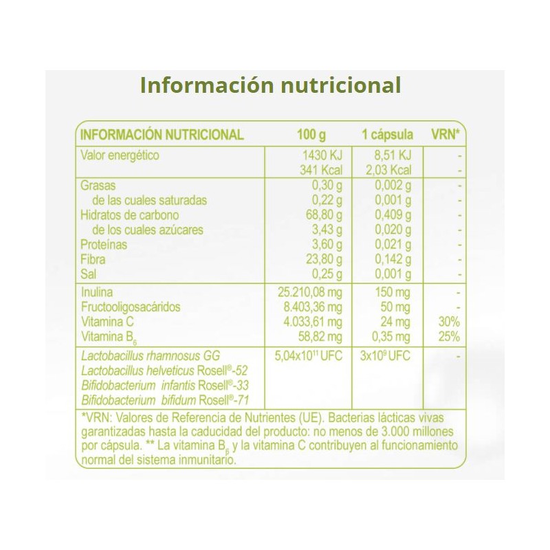 LACTOFLORA INMUNOPEQ 30 CAPSULAS 