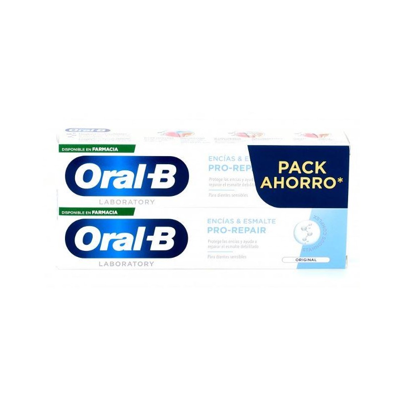 ORAL-B ENCIAS Y ESMALTE PRO REPAIR 2 TUBOS 100 ML PACK