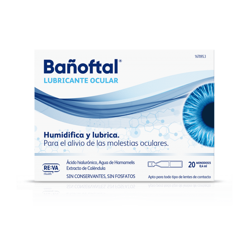 BAÑOFTAL LUBRICANTE OCULAR 20 MONODOSIS 0.4 ML