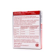 NICORETTE CLEAR 15 mg/16 h 14 PARCHES TRANSDERMICOS 23,62 mg