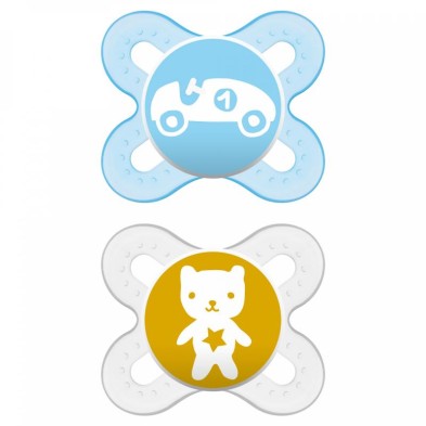 CHUPETE SILICONA MAM START 0-2 M AZUL