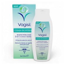 VAGISIL CUIDADO INCONTINENCIA HIGIENE INTIMA 2 EN 1 1 ENVASE 250 ML