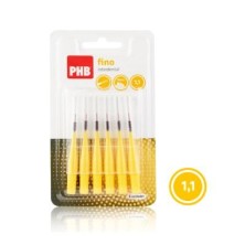 CEPILLO INTERDENTAL PHB FINO RECTO 1.1 6 UNIDADES