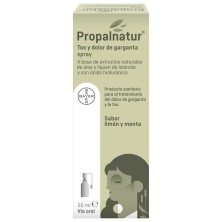 PROPALNATUR TOS Y DOLOR DE GARGANTA 1 SPRAY 20 ML SABOR LIMON Y MENTA