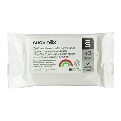 SUAVINEX TOALLITAS HIGIENIZANTES PARA MANOS 10 UNIDADES