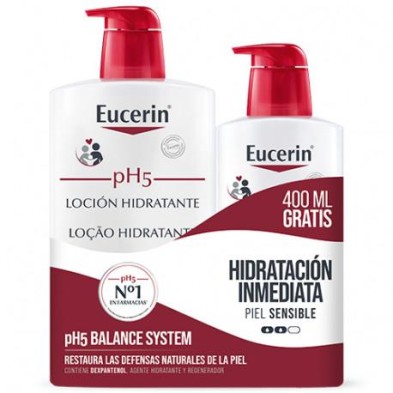 EUCERIN FAMILY PACK LOCION PH5 1L+400 ML
