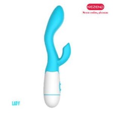LADY VIBRADOR SILICONA 30 FUNCIONES TURQUESA NEZEND